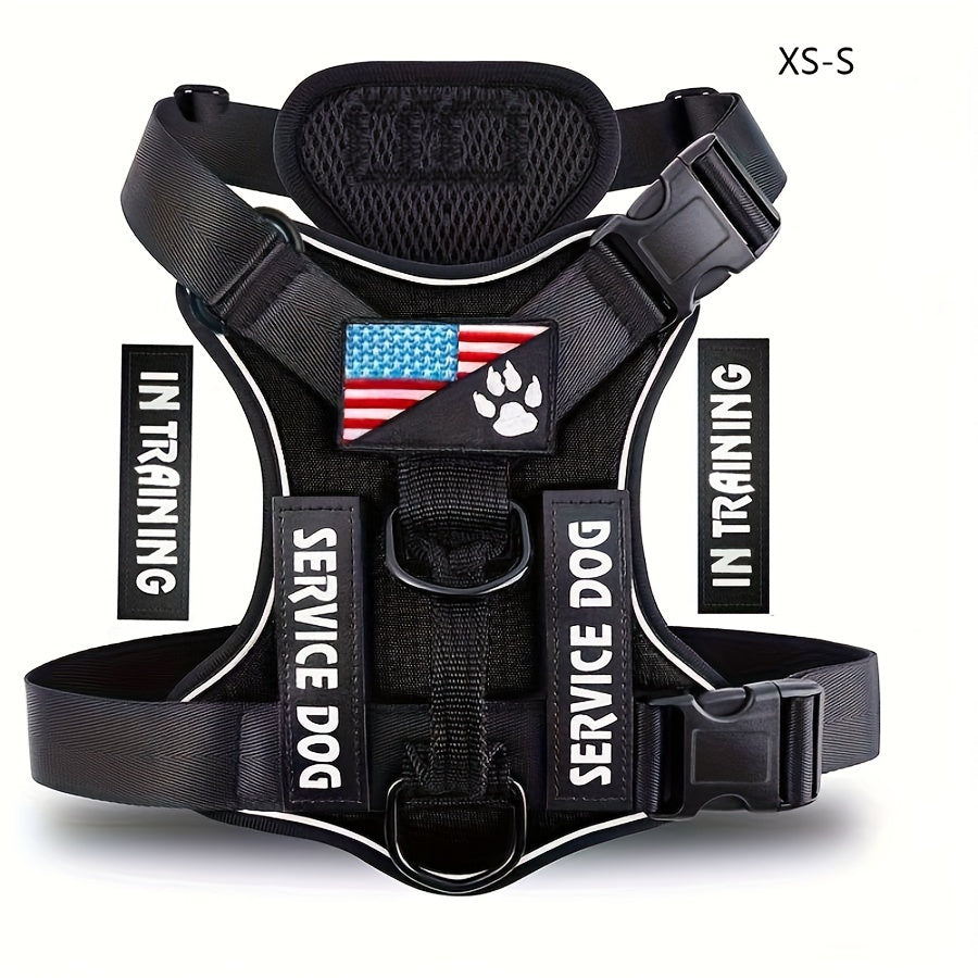 Reflective Service Dog Harness Vest