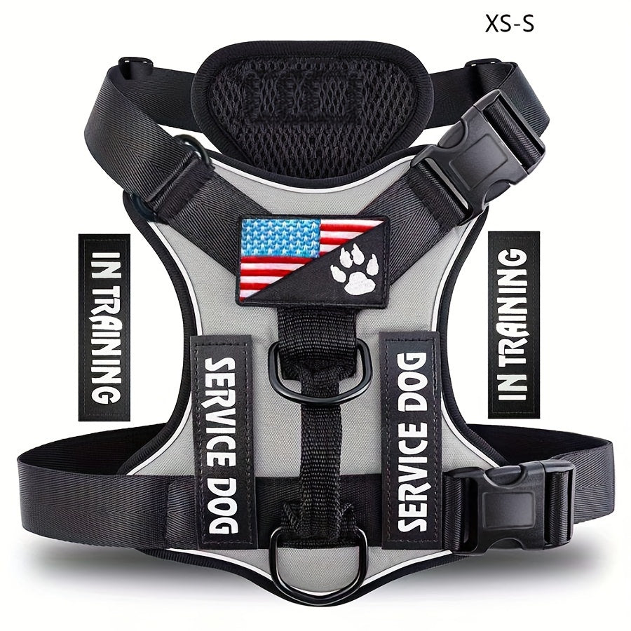 Reflective Service Dog Harness Vest