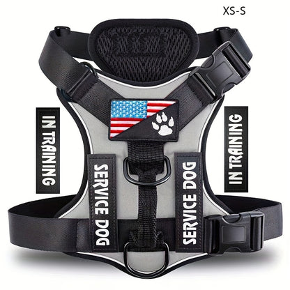 Reflective Service Dog Harness Vest