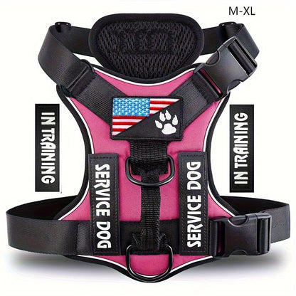 Reflective Service Dog Harness Vest