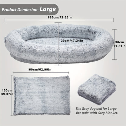 Giant Human-Size Dog Bed for Pets and Adults