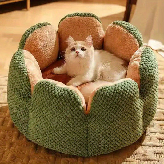 Petal-Shaped Cat Bed