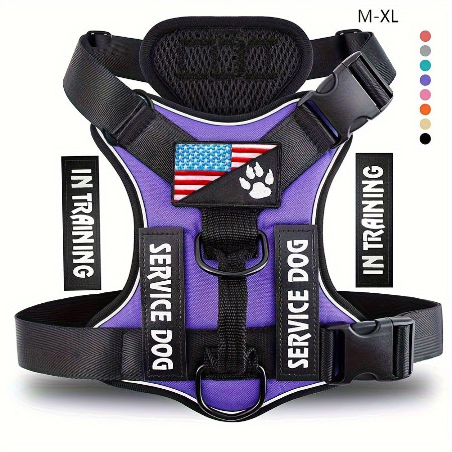 Reflective Service Dog Harness Vest