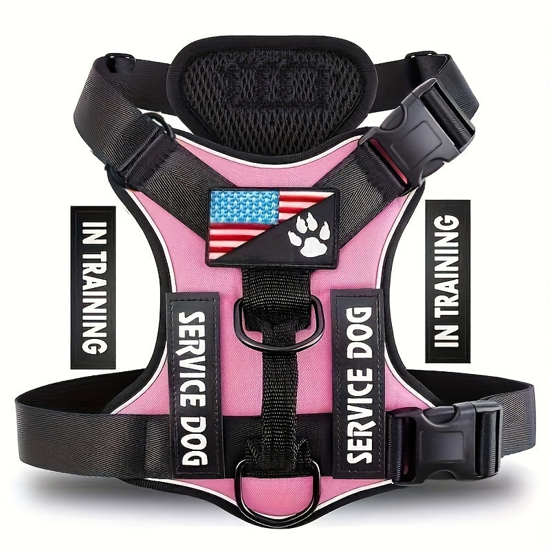 Reflective Service Dog Harness Vest