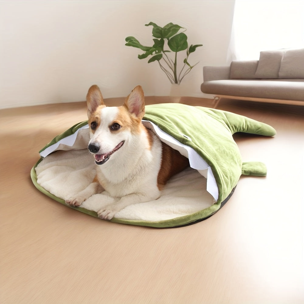 Cartoon Shark Shaped Pet Dog Bed