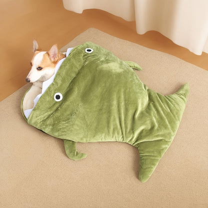 Cartoon Shark Shaped Pet Dog Bed