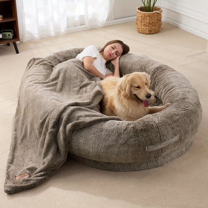 Giant Human-Size Dog Bed for Pets and Adults