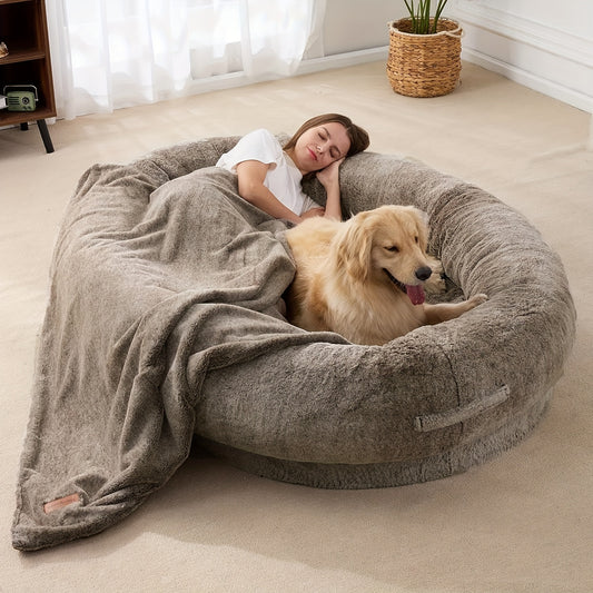 Giant Human-Size Dog Bed for Pets and Adults