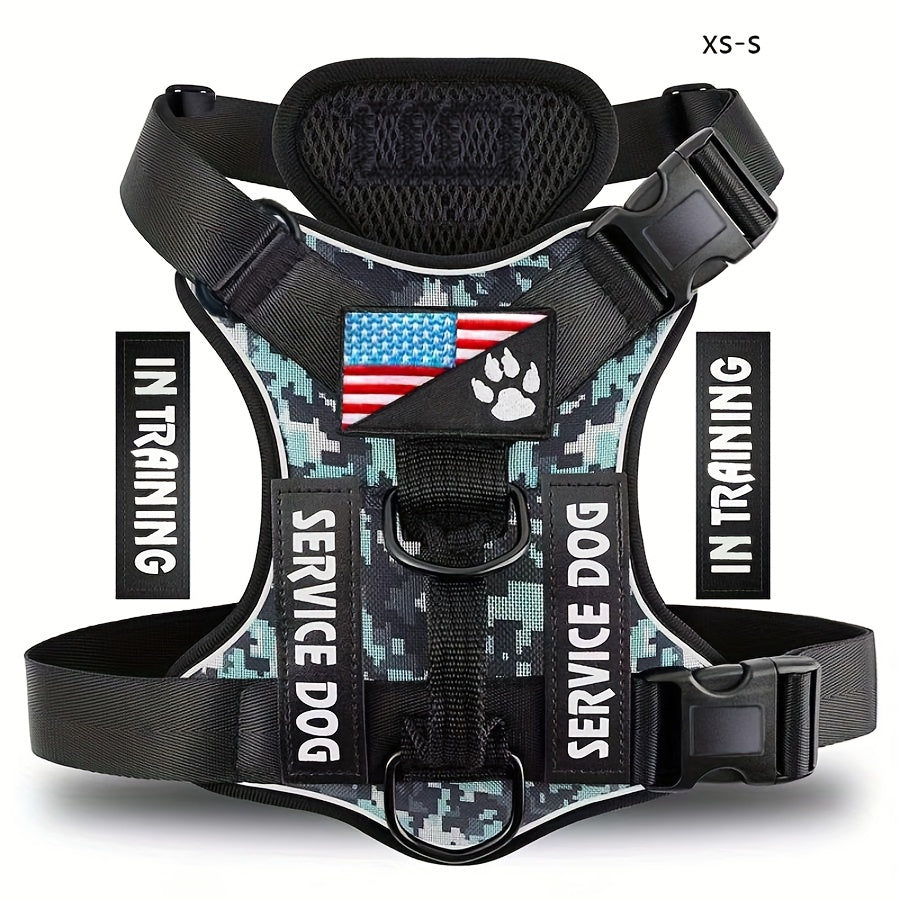 Reflective Service Dog Harness Vest