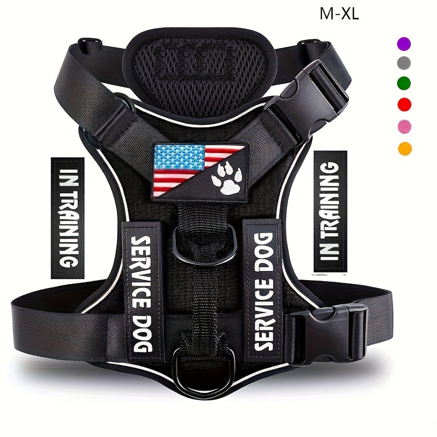 Reflective Service Dog Harness Vest