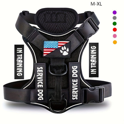 Reflective Service Dog Harness Vest
