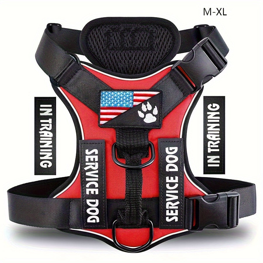 Reflective Service Dog Harness Vest