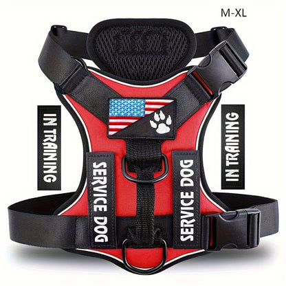 Reflective Service Dog Harness Vest