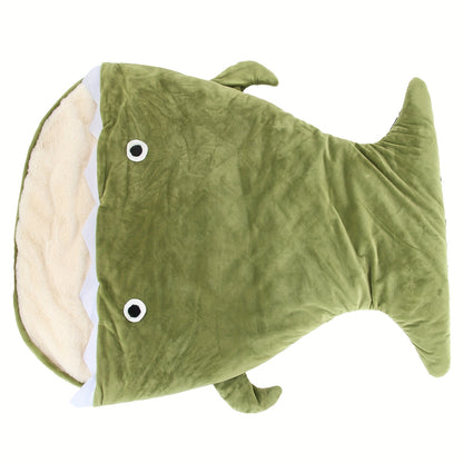 Cartoon Shark Shaped Pet Dog Bed