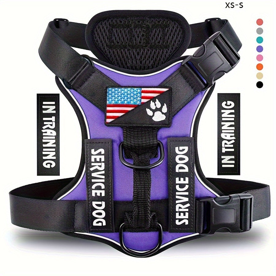 Reflective Service Dog Harness Vest