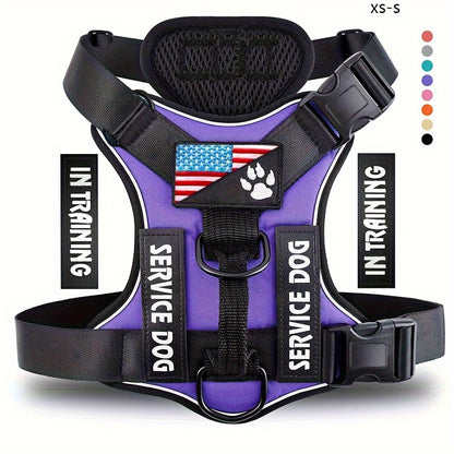 Reflective Service Dog Harness Vest