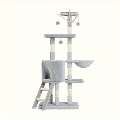 52-inch Cat Tree Tower Apartment Furniture