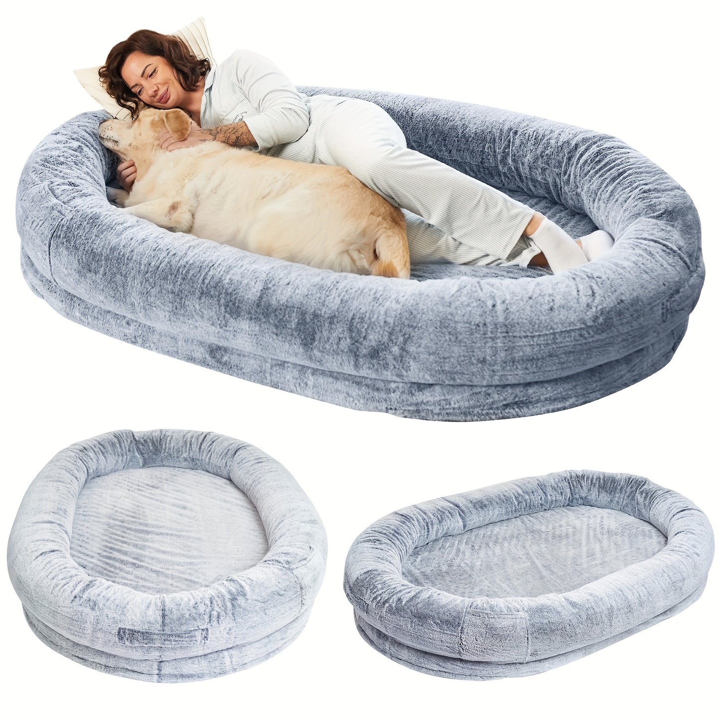 Giant Human-Size Dog Bed for Pets and Adults