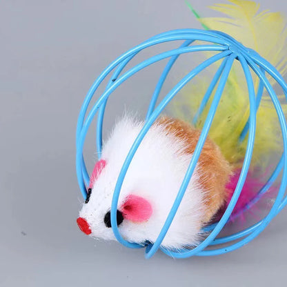 Plush Simulation Mouse Cat Toy Ball