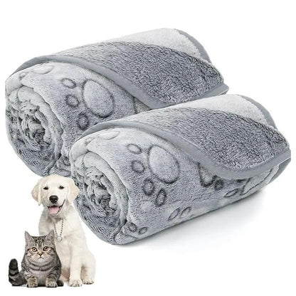 Soft Washable Winter Pet Blanket Grey