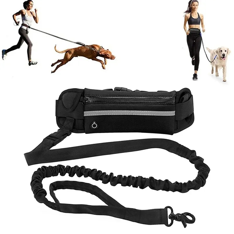 Hands-Free Reflective Running Dog Leash