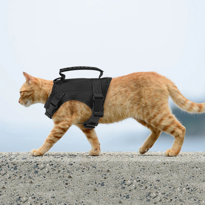 Adjustable Tactical Puppy Harness Leash Kit