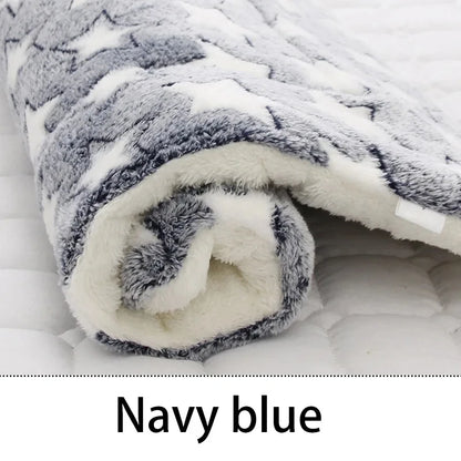 Warm Flannel Pet Sleeping Mat Bed