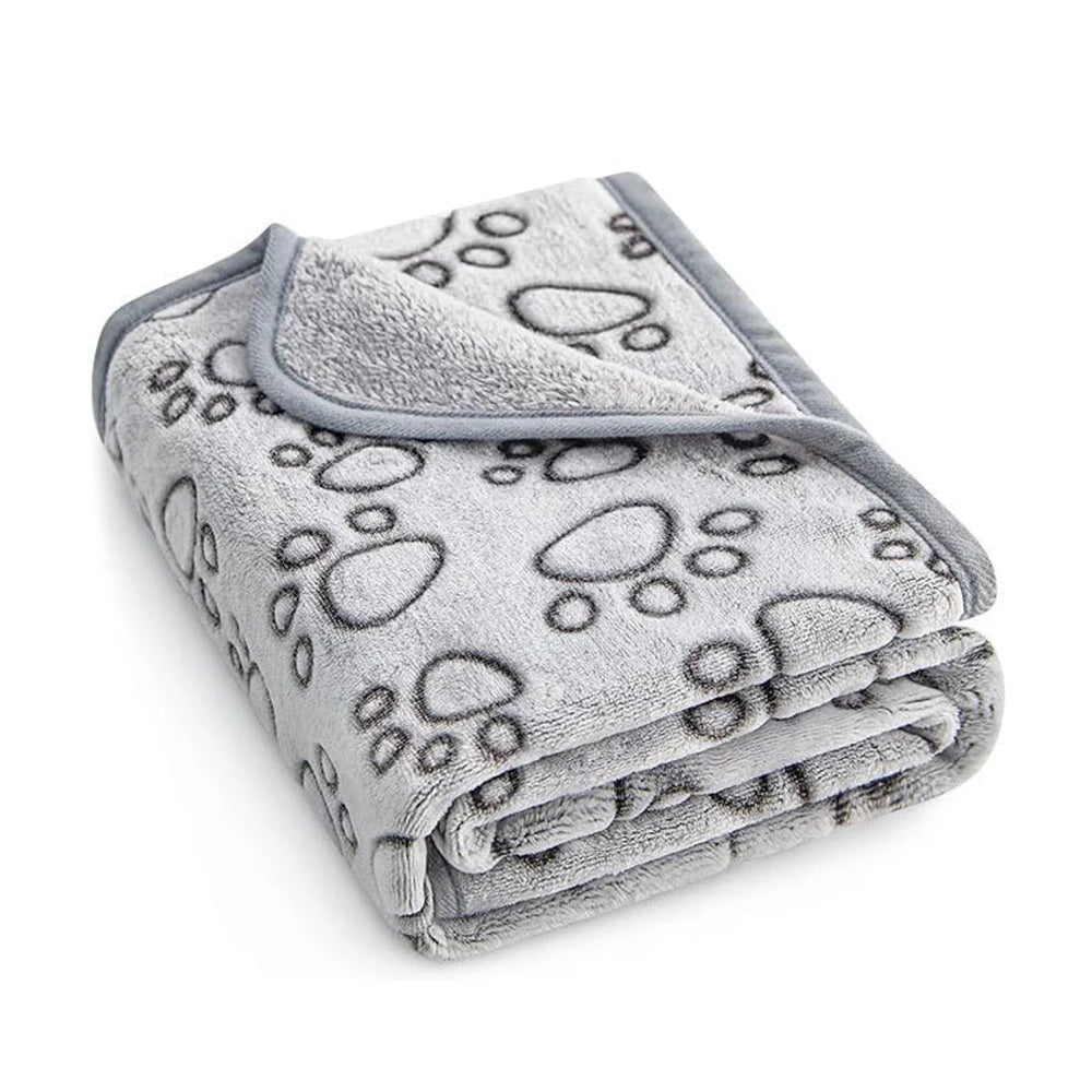 Soft Washable Winter Pet Blanket Grey