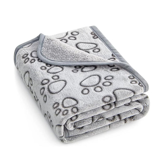 Soft Washable Winter Pet Blanket Grey