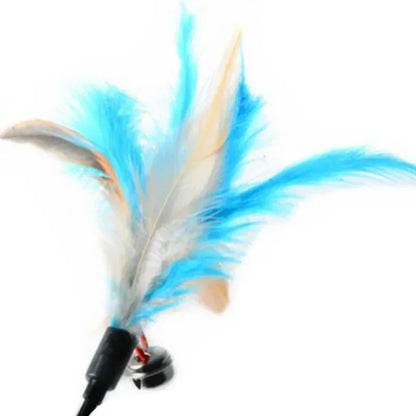 Interactive Cat Feather Bell Rod Toys