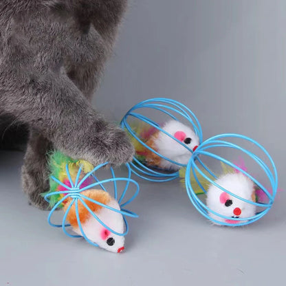 Plush Simulation Mouse Cat Toy Ball