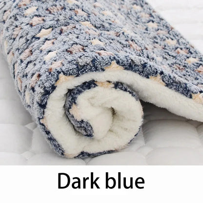 Warm Flannel Pet Sleeping Mat Bed