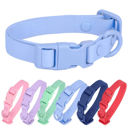 Macaron Colored Waterproof Adjustable Dog Collar