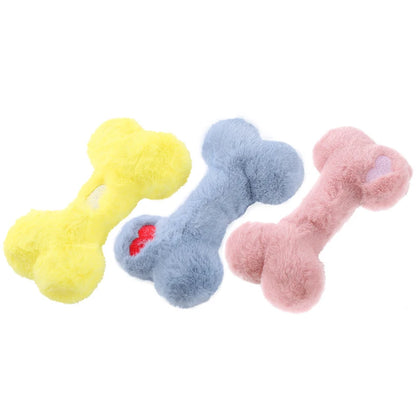 Cute Love Bone Plush Dog Toy