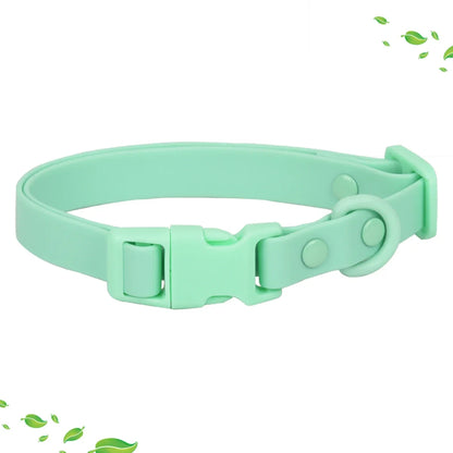 Macaron Colored Waterproof Adjustable Dog Collar