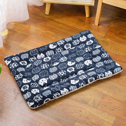 Warm Flannel Pet Sleeping Mat Bed