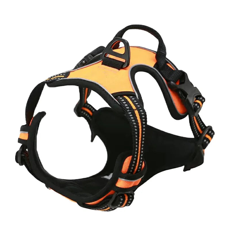 Reflective Backless Large Medium Dog Harness