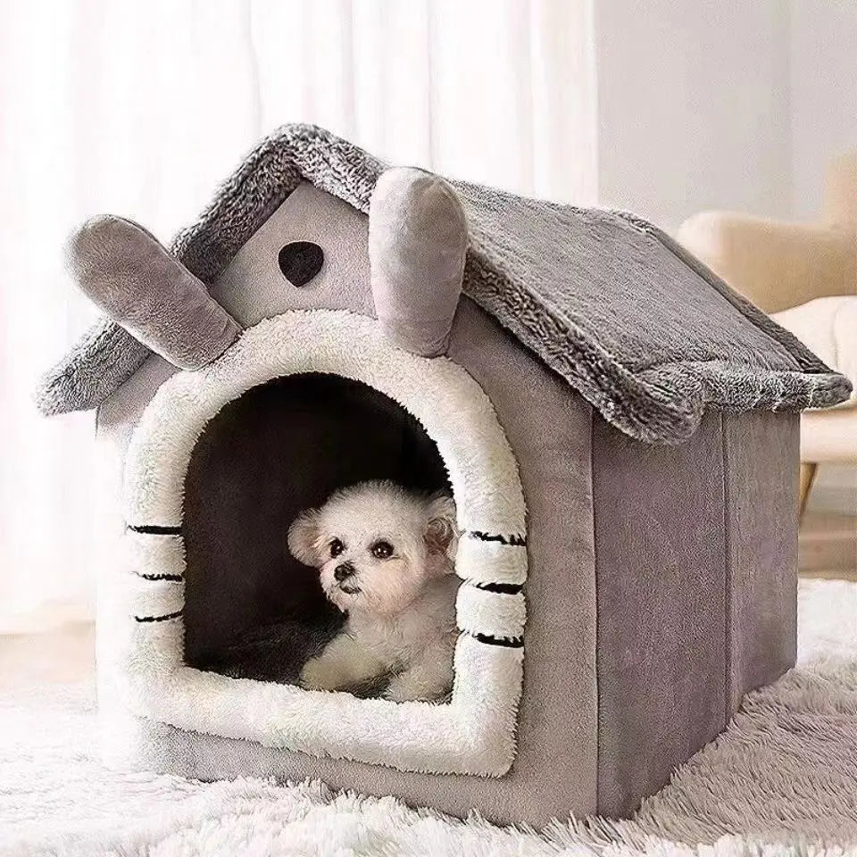 All-Season Removable Washable Pet House Bed