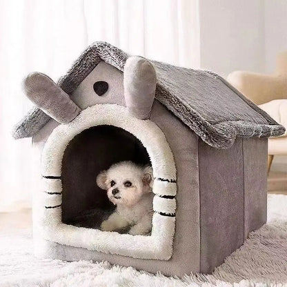 All-Season Removable Washable Pet House Bed