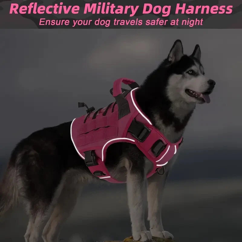 Adjustable Reflective Tactical Dog Harness