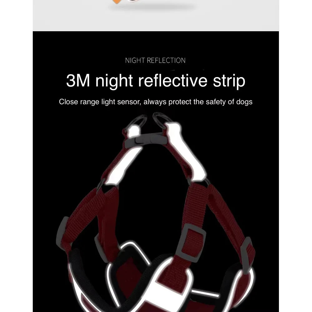 Reflective No-Pull Adjustable Dog Harness