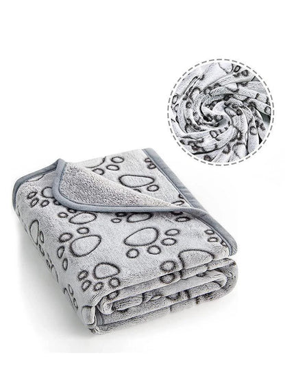 Soft Washable Winter Pet Blanket Grey