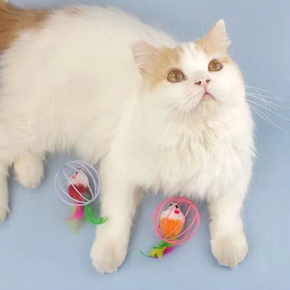 Plush Simulation Mouse Cat Toy Ball