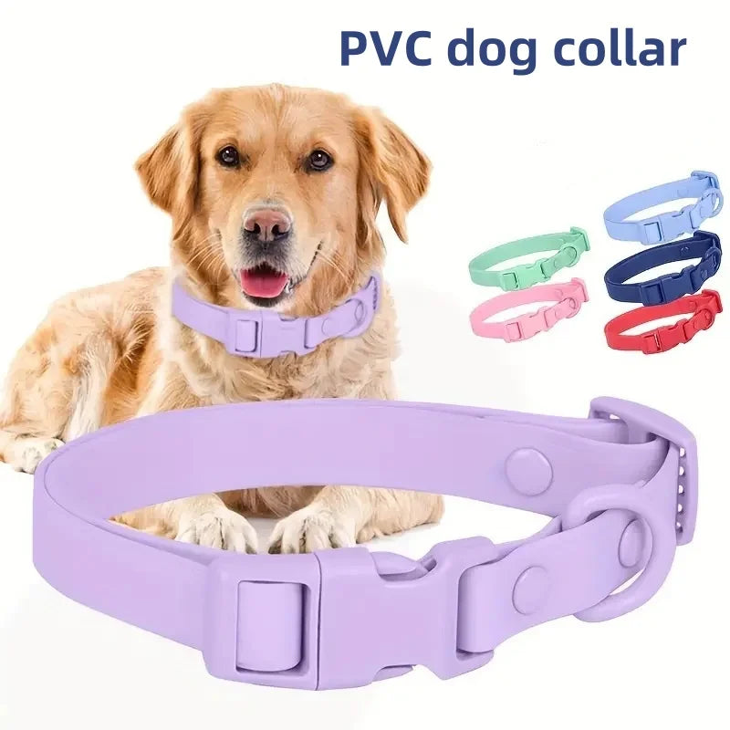 Macaron Colored Waterproof Adjustable Dog Collar