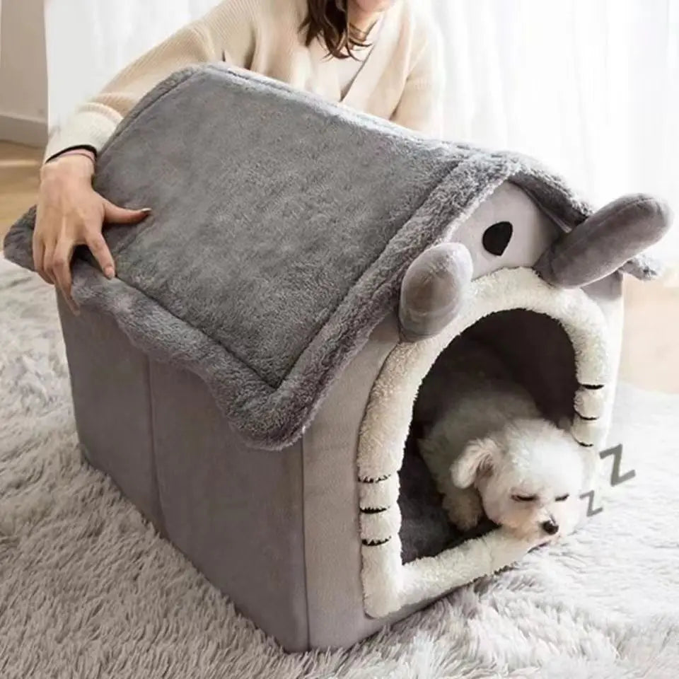 All-Season Removable Washable Pet House Bed