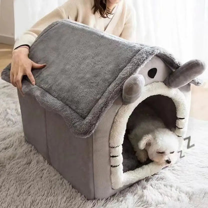 All-Season Removable Washable Pet House Bed