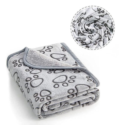 Soft Washable Winter Pet Blanket Grey