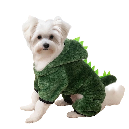 Dinosaur Cosplay Fleece Pet Hoodie Costume
