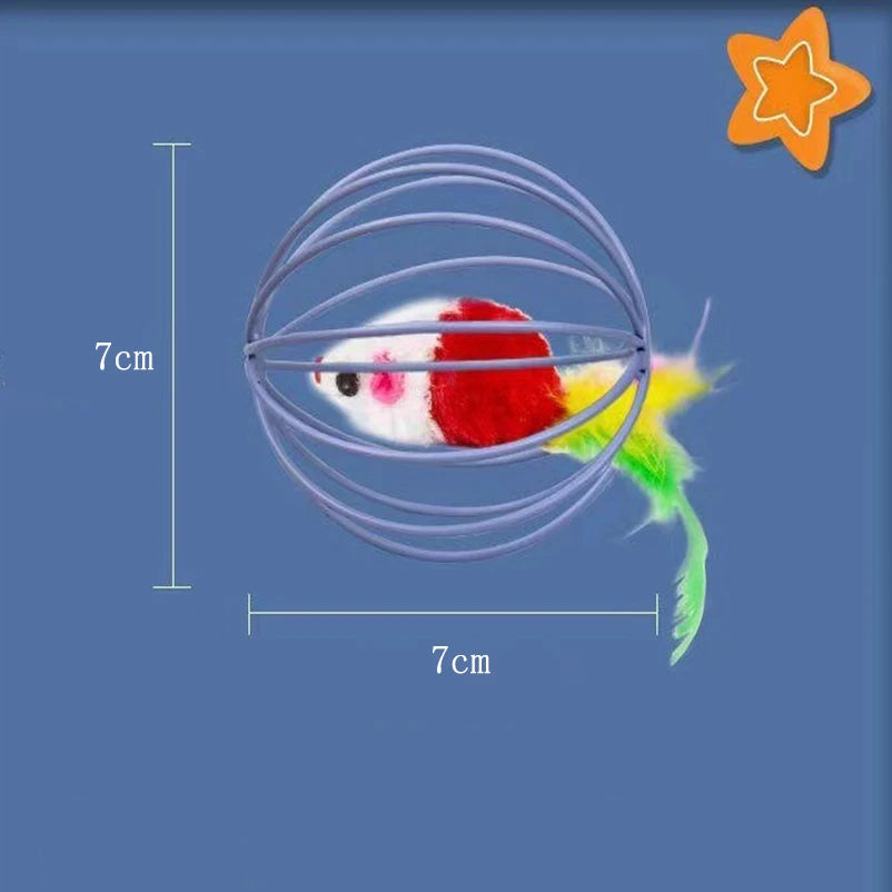 Plush Simulation Mouse Cat Toy Ball