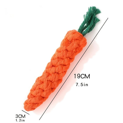 Bite-Resistant Carrot Rope Dog Toy